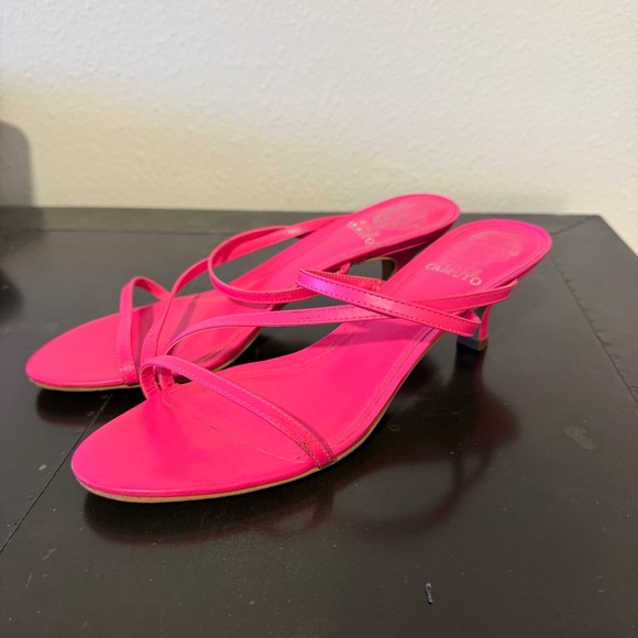 Vince Camuto Pink Kitten Heel Sz 9 - Picture 4 of 9